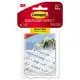 Clear Hooks and Strips, Medium, Plastic, 2 lb Capacity, 6 Hooks and 12 Strips/Pack-MMM17091CLR6ES