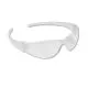 Checkmate Wraparound Safety Glasses, CLR Polycarb Frame, Uncoated CLR Lens, 12/Box-CRWCK100