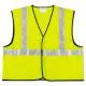 Class 2 Safety Vest, Polyester, Large Fluorescent Lime with Silver Stripe-CRWVCL2SLL