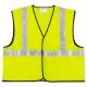 Class 2 Safety Vest, Polyester, X-Large, Fluorescent Lime with Silver Stripe-CRWVCL2SLXL