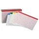 Color Coded Ruled Index Cards, 3 X 5, Assorted Colors, 100/pack-OXF04753