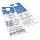 Door Hanger with Tear-Away Cards, 97 Bright, 65 lb Cover Weight, 4.25 x 11, White, 2 Hangers/Sheet, 40 Sheets/Pack-AVE16150
