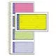 wirebound telephone book with multicolored messages, two-part carbonless, 4.75 x 2.75, 4 forms/sheet, 200 forms total-ABFSC1153RB