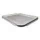 Aluminum Steam Table Lids, Fits Heavy Duty Half-Size Pan, 10.56 x 13 x 0.63, 100/Carton-DPK8200100