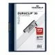 Duraclip Report Cover, Clip Fastener, 8.5 X 11, Clear/navy, 25/box-DBL220328