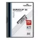DuraClip Report Cover, Clip Fastener, 8.5 x 11,  Clear/Graphite, 25/Box-DBL220357