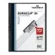 Duraclip Report Cover, Clip Fastener, 8.5 X 11, Clear/black, 25/box-DBL220301