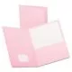 Twin-Pocket Folder, Embossed Leather Grain Paper, 0.5