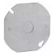 4 in. Octagon Box Cover, Steel, Flat, (1) 1/2 in. KO, Octagon Shape-TP328