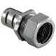 1 Inch Ball Burnished Zinc Die Cast EMT Compression to Screw-In Flexible Metal Conduit Fitting-583DC