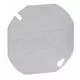 4 in. Octagon Box Cover, Steel, Flat, Blank, Octagon Shape-TP322