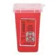 1-quart sharps container, plastic, red-IMP7350