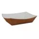 Hearthstone Food Trays, 3 lb Capacity, 5 x 7.2 x 2, Brown/White, Paper, 500/Carton-SCH0566