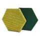 Dual Purpose Scour Pad, 5 X 5, Green/yellow, 15/carton-MMM96HEX