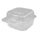 Plastic Clear Hinged Containers, 12 Oz, 5.25 X 5.13 X 2.75, Clear, 500/carton-DPKPXT505