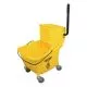 Side-Press Wringer And Plastic Bucket Combo, 12 To 32 Oz, Yellow-IMP7Y26363Y