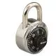 Combination Stainless Steel Padlock with Key Cylinder, 1.87