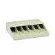 Bill Strap Rack, 6 Compartments, 10.63 X 8.31 X 2.31, Abs Thermoplastic, Putty-MMF210470089