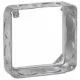 4 in. Square Box Extension Ring, Steel, 1-1/2 in. Deep, (8) 3/4 in. Side Knockouts-TP426