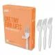 Heavyweight Plastic Cutlery, Fork, White, 100/pack-PRK24390999