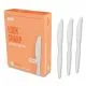 Heavyweight Plastic Cutlery, Knives, White, 100/pack-PRK24390996