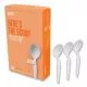 Heavyweight Plastic Cutlery, Soup Spoon, White, 100/pack-PRK24391000