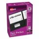 Two-Pocket Folder, 40-Sheet Capacity, 11 X 8.5, Black, 25/box-AVE47988