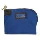 Fabric Deposit Bag, Locking, Canvas, 8.5 X 11 X 1, Blue-CNK530312