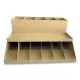 Coin Wrapper and Bill Strap 2-Tier Rack, 11 Compartments, 9.38 x 8.13 4.63, Plastic, Pebble Beige-CNK500013