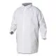 A20 Breathable Particle Protection Lab Coat, Hook And Loop Closure/elastic Wrists/no Pockets, Large, White, 30/carton-KCC35620
