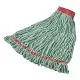 Web Foot Shrinkless Looped-End Wet Mop Head, Cotton/synthetic, Large, Green, 5