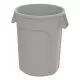 Value-Plus Containers, 20 gal, Low-Density Polyethylene, Gray-IMPGC200103