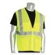 ANSI Class 2 Four Pocket Zipper Safety Vest, Polyester Mesh, 5X-Large, Hi-Viz Lime Yellow-PIDMVGZ4PLY5X