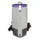 Super Coach Pro 10 Backpack Vacuum With Xover Fixed-Length Two-Piece Wand, 10 Qt Tank Capacity, Gray/purple-PTM107304
