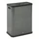 elevate decorative refuse container, mixed recycling, 23 gal, plastic/metal, pearl dark gray-RCP2136962
