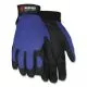 Clarino Synthetic Leather Palm Mechanics Gloves, Blue/black, Medium-CRW900M