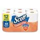 ComfortPlus Toilet Paper, Mega Roll, Septic Safe, 1-Ply, White, 425 Sheets/Roll, 12 Rolls/Pack-KCC54245