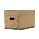 Professional-Grade Heavy-Duty Storage Boxes, Letter/legal Files, Kraft/green, 12/carton-UNV28225