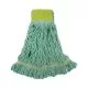 Ecomop Looped-End Mop Head, Recycled Fibers, Large Size, Green, 12/carton-BWK1200LCT