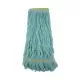 Ecomop Looped-End Mop Head, Recycled Fibers, Extra Large Size, Green, 12/ct-BWK1200XLCT