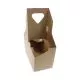 Paperboard Cup Carrier, Up to 44 oz, Two to Four Cups, Natural, 250/Carton-PCTD24CPCRY44