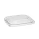 EarthChoice Recycled PET Container Lid, For 8/12/16 oz Container Bases, 5.5 x 5.5 x 0.38, Clear, Plastic, 504/Carton-PCTYSACLD05