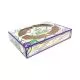 mardi gras king cake window boxes, 19 x 14 x 3.5, green/purple/white, paper, 50/carton-SCH2488