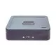 Cash Box with Combination Lock, 6 Compartments, 11.8 x 9.5 x 3.2, Charcoal-CNK500128