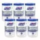 Professional Surface Disinfecting Wipes, 1-Ply, 7 x 8, Fresh Citrus, White, 110/Canister, 6 Canisters/Carton-GOJ934206CT