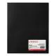 Two-Pocket Plastic Folders, 100-Sheet Capacity, 11 X 8.5, Black, 10/pack-UNV20540