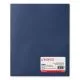 Two-Pocket Plastic Folders, 100-Sheet Capacity, 11 X 8.5, Navy Blue, 10/pack-UNV20541