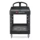 Heavy-Duty Utility Cart with Lipped Shelves, Plastic, 2 Shelves, 500 lb Capacity, 25.9