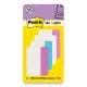 Solid Color Tabs, 1/5-Cut, Assorted Pastel Colors, 2