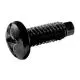 Combination Pan Head, Pilot Point Mounting Screws, 12-24 Nominal Size, Black, Package of 50-40605005